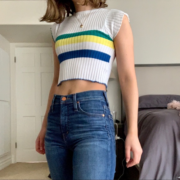 Urban Outfitters Tops - 3/$10⭐️ BDG Sweater Crop Top Lettuce Edge